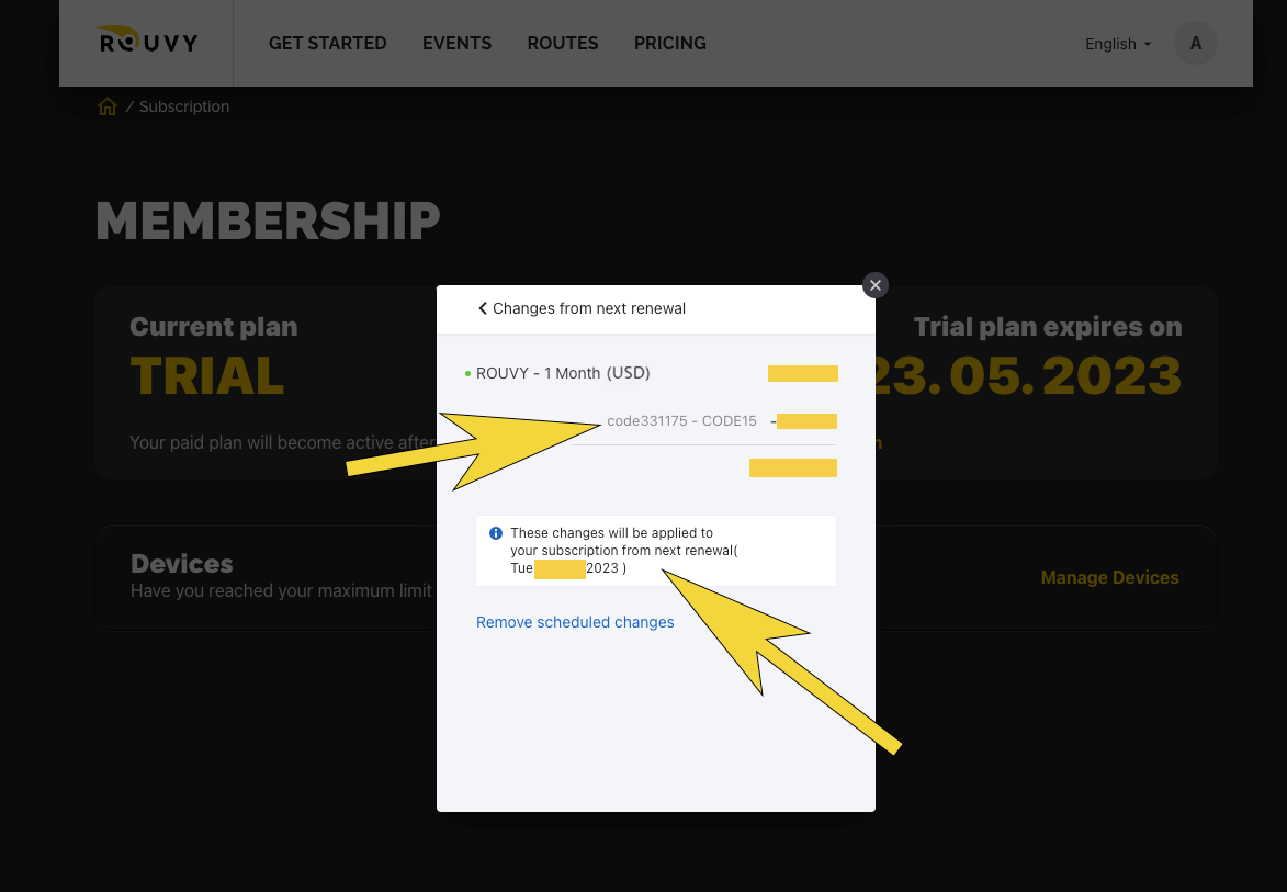 Gift Coupons and Discount codes ROUVY EN