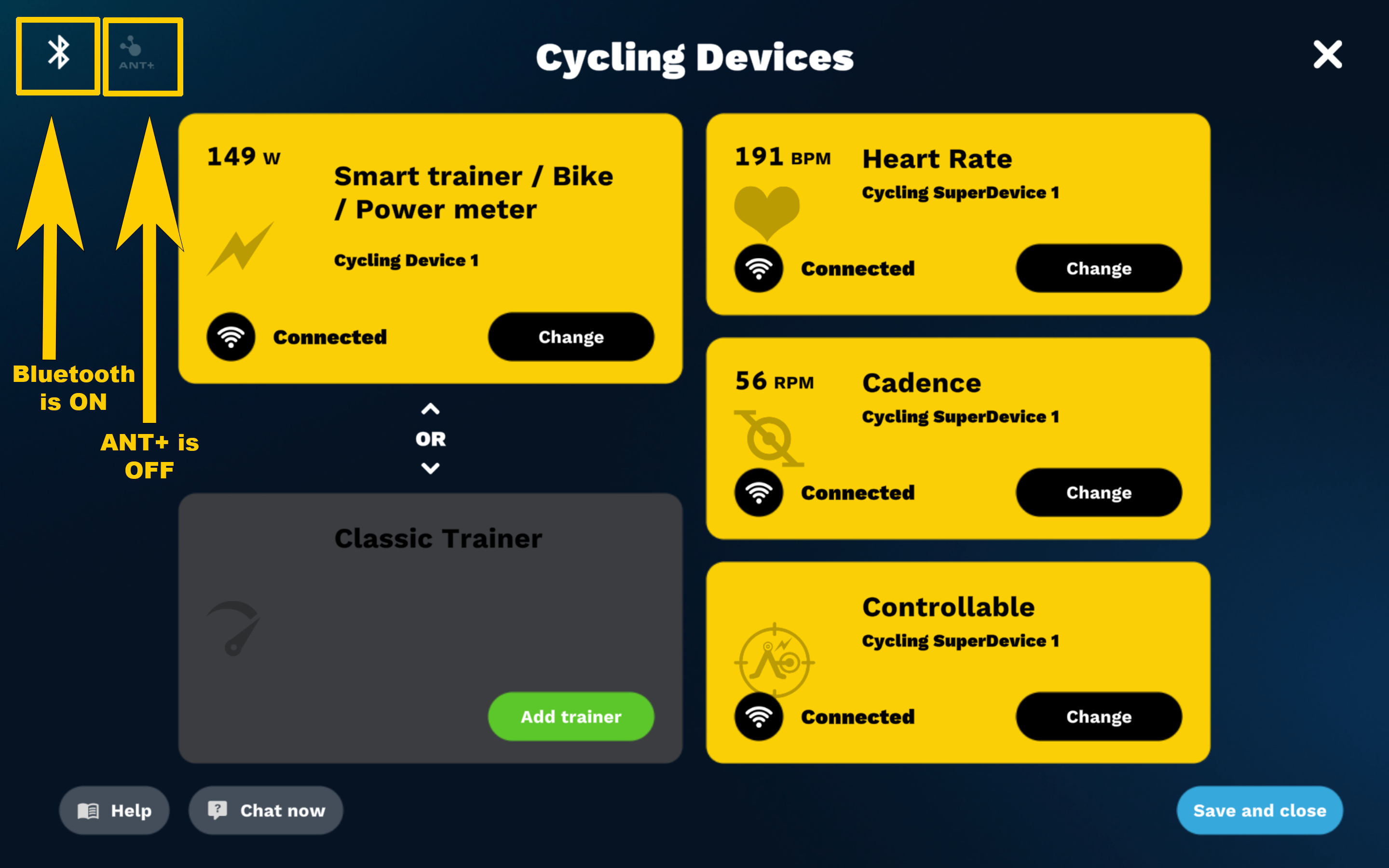 Turbo trainer shop sensors